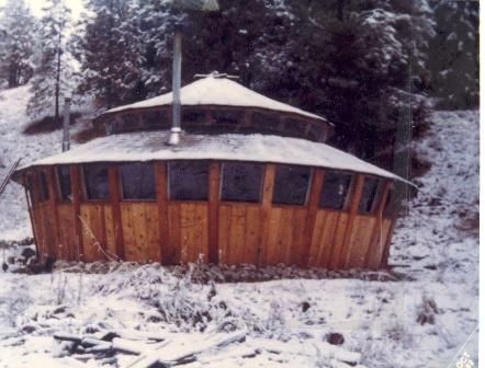 wood yurt